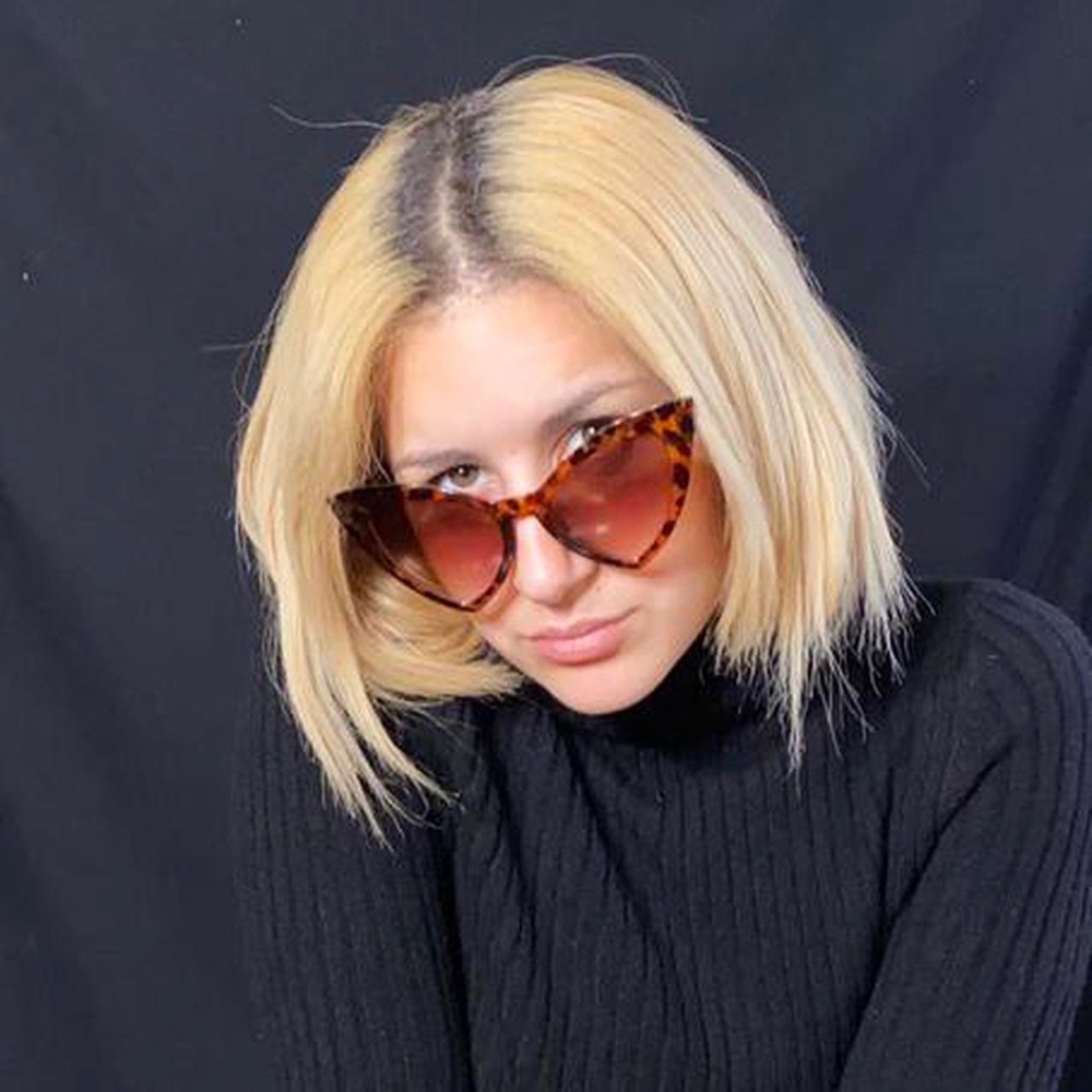 Cheetah Print Brown Frames Miss Kitty, cat eye shaped sunglasses .